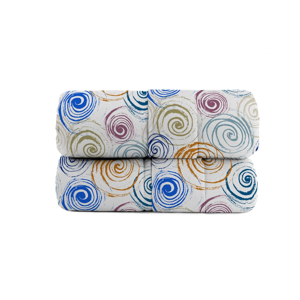 Trapunta Invernale Matrimoniale Stampata in Microfibra 200gr Spirals