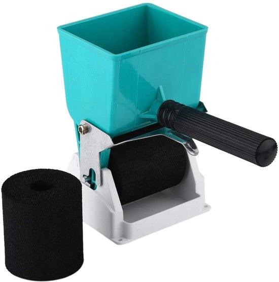 Applicatore a rullo per colla portatile - Spreader manuale per colla - Design antiscivolo - Blu turquesa - Adatto per lavorazione del legno - Ideale per mestieri manuali