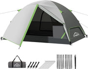 Tenda da campeggio, tenda da tenda, tenda a cupola, impermeabile all'acqua, impermeabile al vento, tenda a cupola, 2 persone, tenda ultraleggera per campeggio, outdoor, trekking