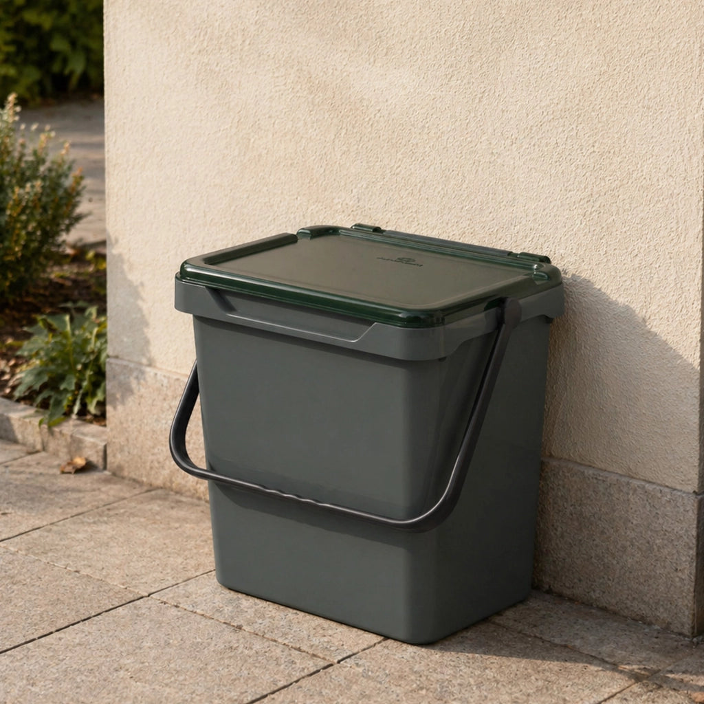 Contenitore per Rifiuti Foscas, Pattumiera Capacità 38 lt Made in Italy, 40x31x39h cm Verde
