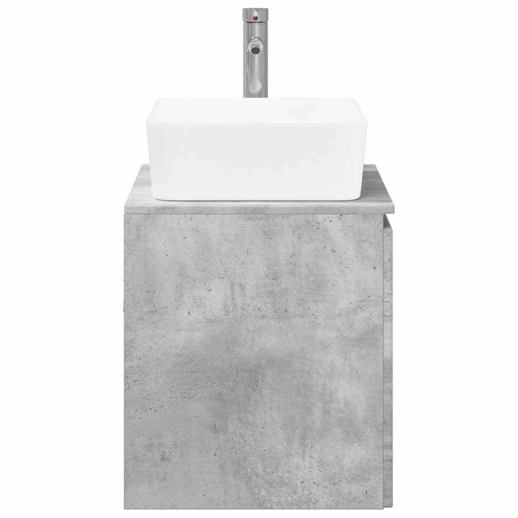 Set di mobili per il bagno Grigio Cemento Legno ingegnerizzato 3404333