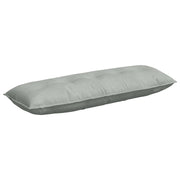 Cuscino per Schiena | Cuscino dorsale Grigio chiaro 140 x 50 cm Tessuto in Cords