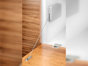 Meccanismo per Ante a Ribalta Miniwinch con Tappo Forza 14 Kg Plastica Grigia Emuca