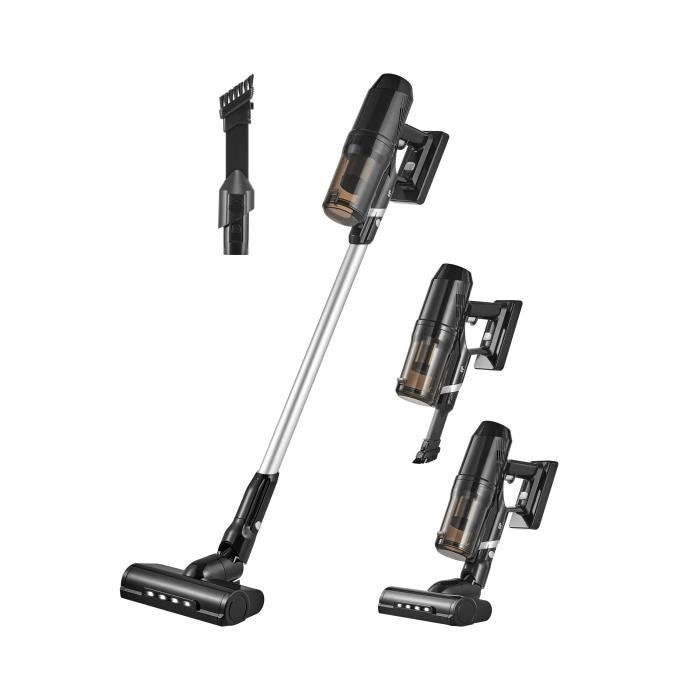 CONTINENTAL EDISON Cevc120b Aspirapolvere senza fili - 2 in 1 - 120 W - Nero e Grigio