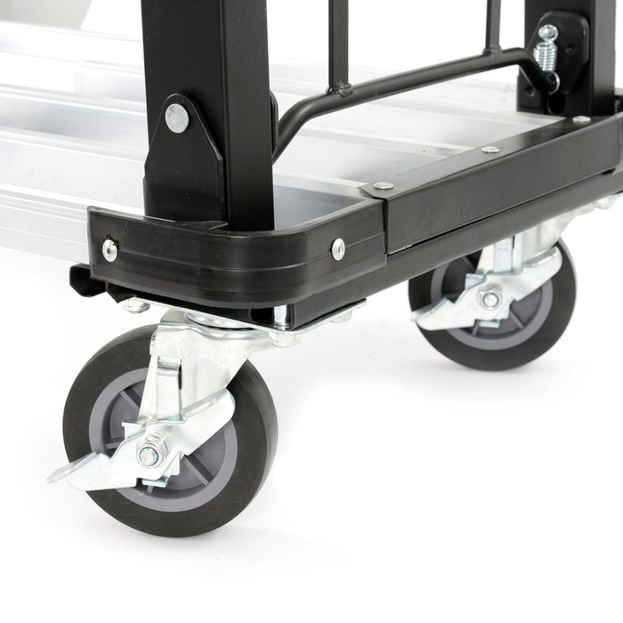 Carrello da trasporto pieghevole max 150kg, allungabile, con freno