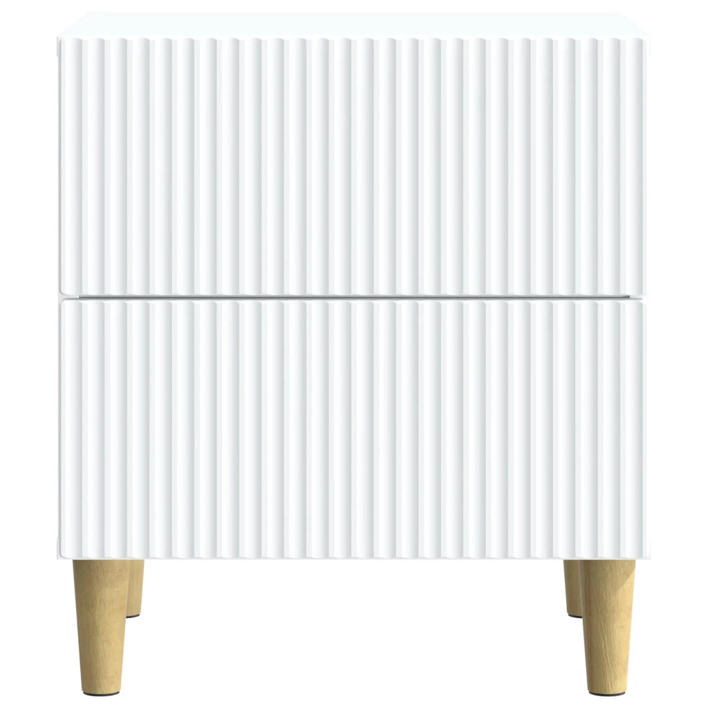 Armadio da Notte con cassetto 2 pcs Bianco 43 x 34,5 x 48 cm