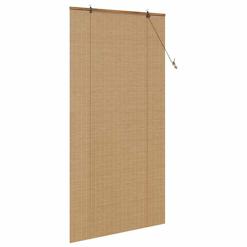 Tenda a rullo con tende-Tenda avvolgibile Marrone 120 x 220 cm Bamb¨´ 823458