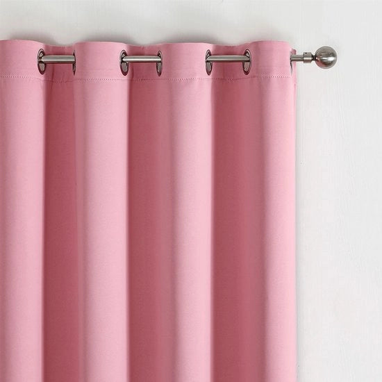Tende di oscuramento, 2 pezzi, Tende moderne isolanti al calore per salone, camera da letto - rosa - 132x183