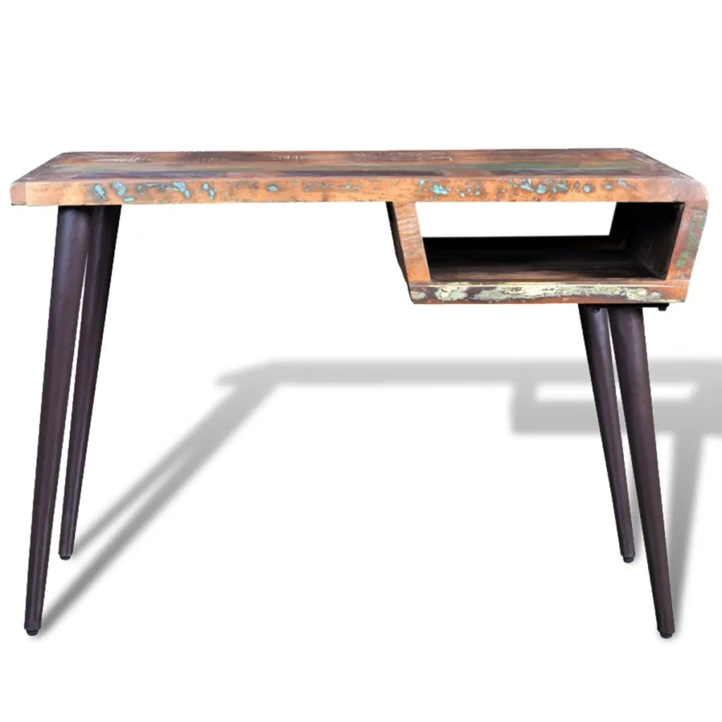 Scrivania in Legno di Recupero con Gambe in Ferro cod mxl 69107