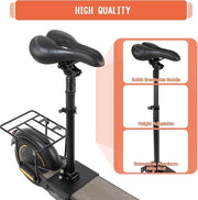 Sella per scooter elettrico - Assorbimento shock/Soffice/Aermiutente - Altezza regolabile 51-63 cm - Adatto per Segway-Ninebot Max G30