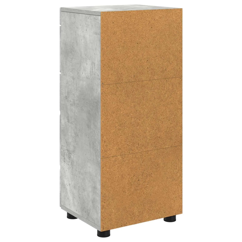 Set di Armadi da Bagno | Armadio da bagno TULUM Grigio cemento 37 x 31,5 x 82 cm