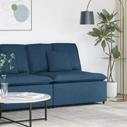 Modulo Centrale Divano Modulare con Cuscini Blu 100 cm 4104424