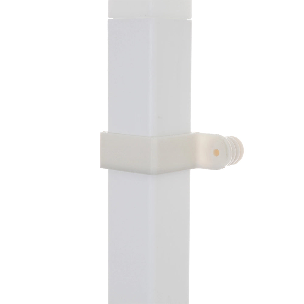 Scaffale bianco con 3 ripiani effetto legno 85cm in kit di montaggio Buzz