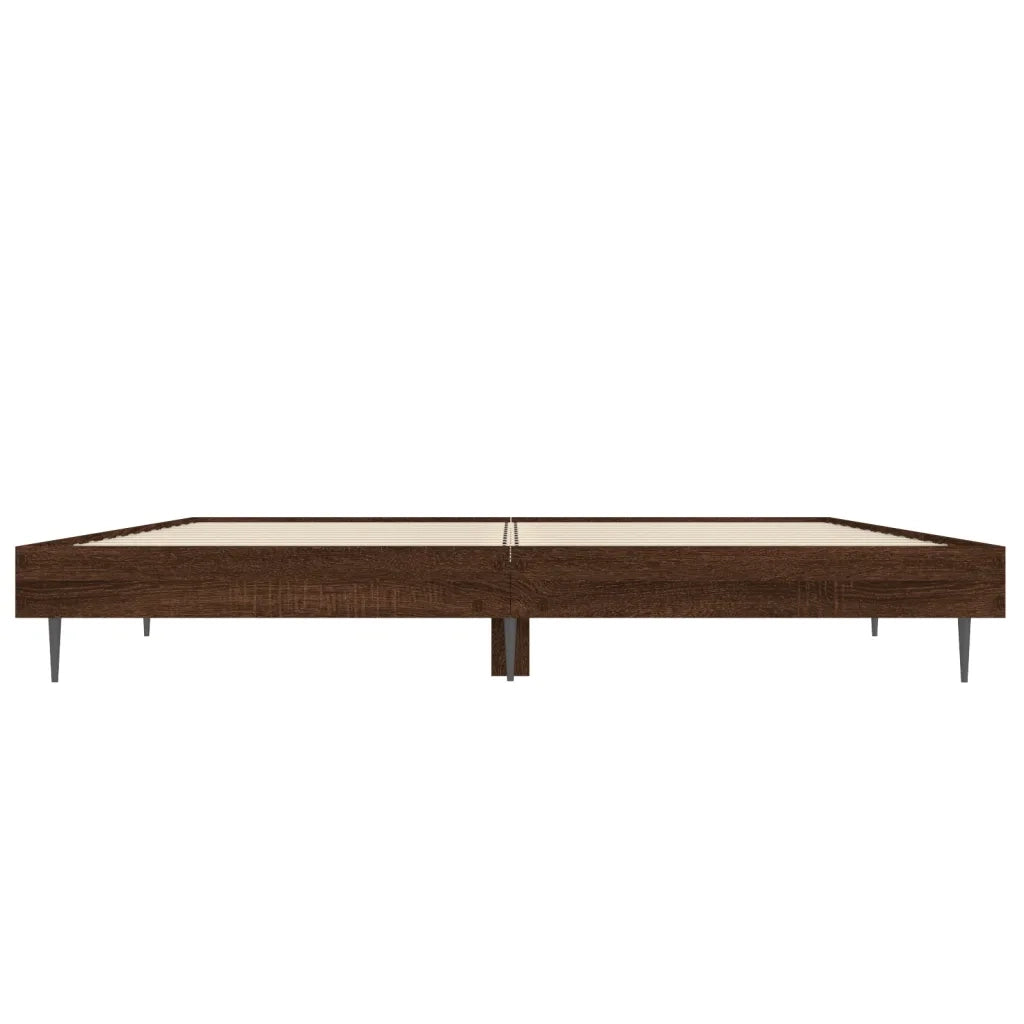 Giroletto senza Materasso Rovere Marrone 120x190 cm Truciolato 832300