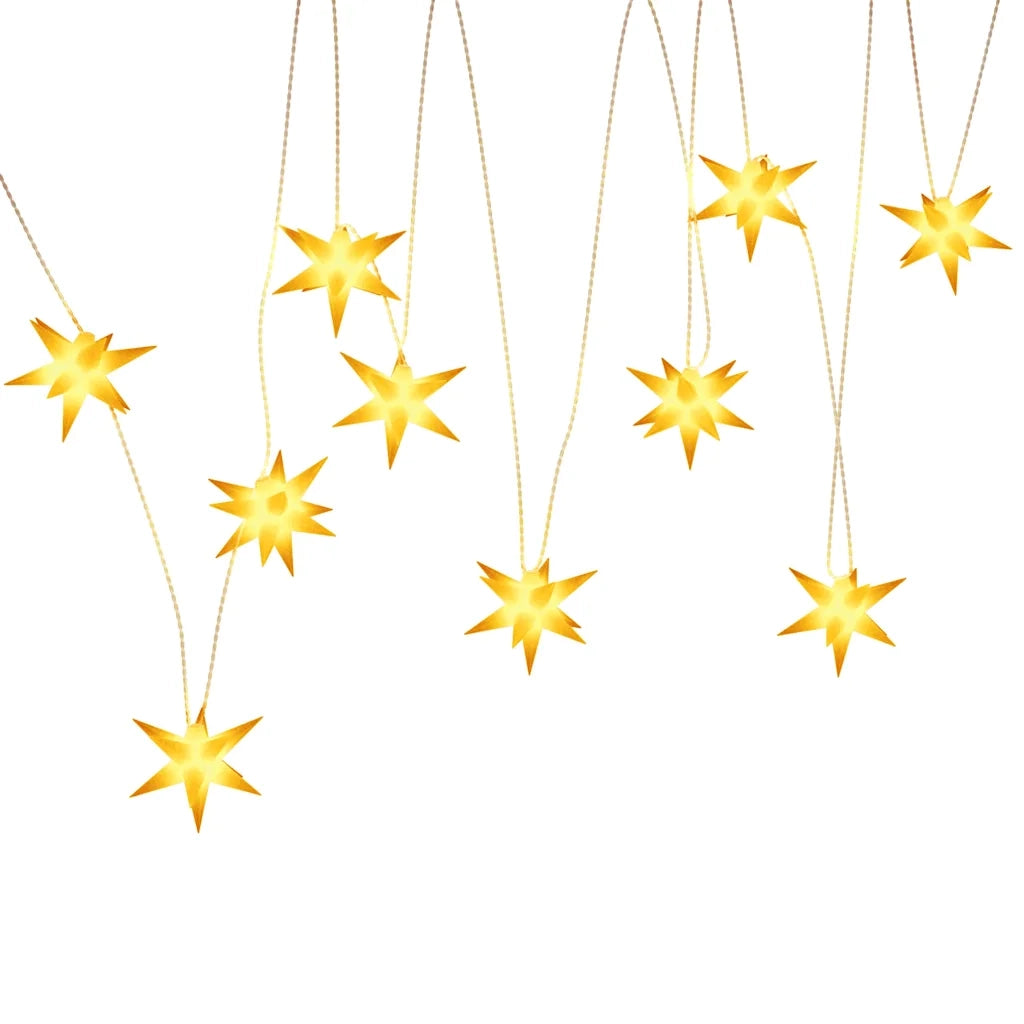 Luci di Natale 10 LED Gialle 10 cm 356204