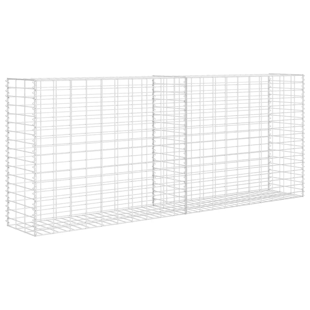 Gabbione in Rete in Acciaio Zincato 85x30x200 cm 142359