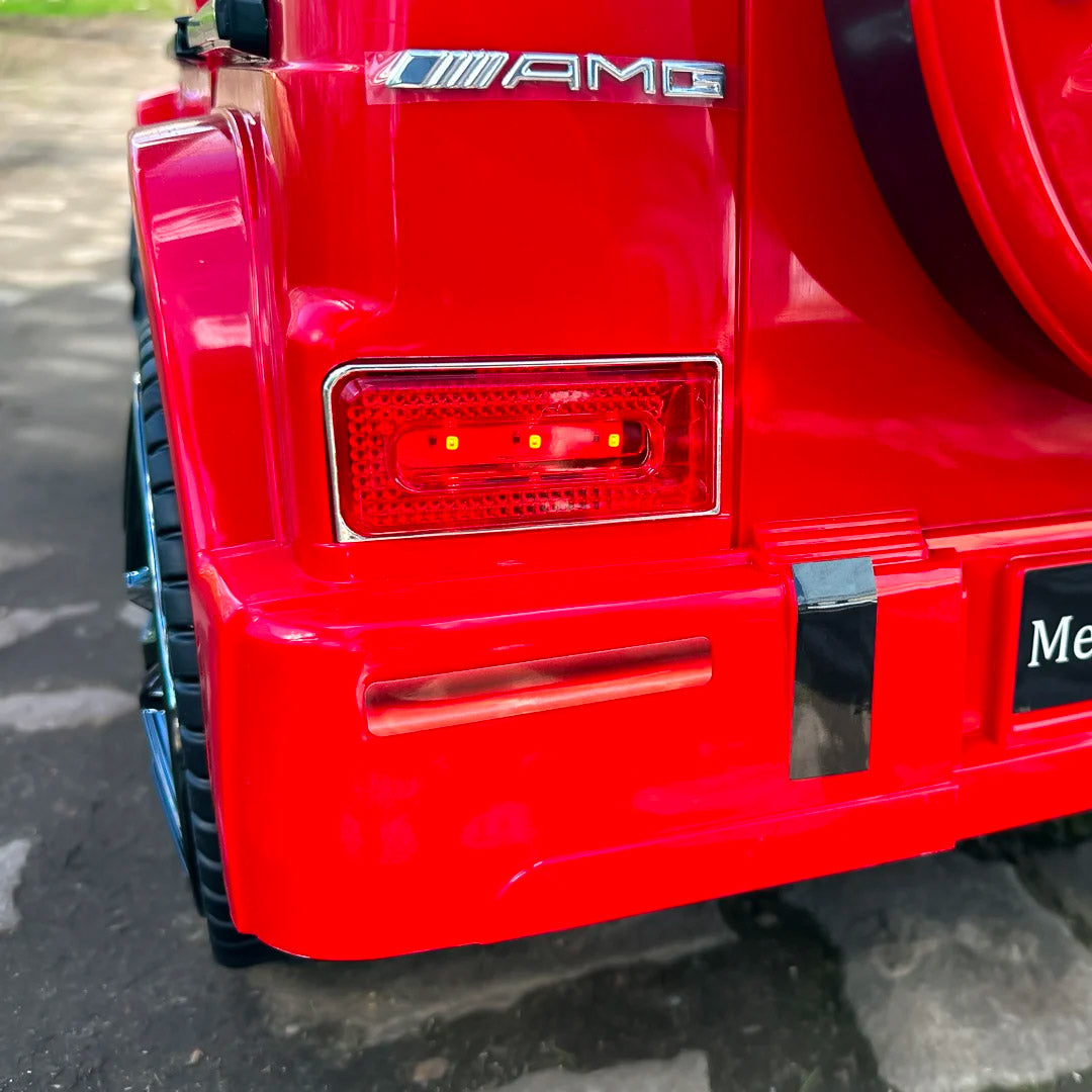 Macchina Elettrica per Bambini 12V con Licenza Mercedes AMG G63 Small Rossa