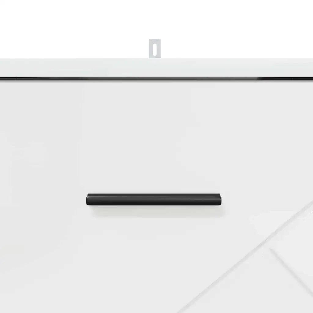 Armadio da Notte con cassetto Bianco lucido 38 x 38 x 66 cm 883378