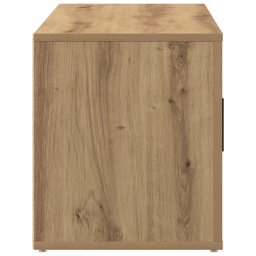 Cabinet TV  in Rovere Artisan 100x35x40 cm in Legno Ingegnerizzato