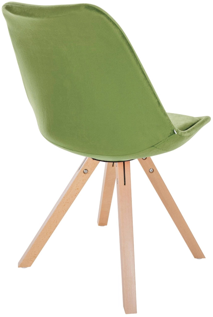 Sedia Sofia Velvet Verde chiaro,natura (quadrato)