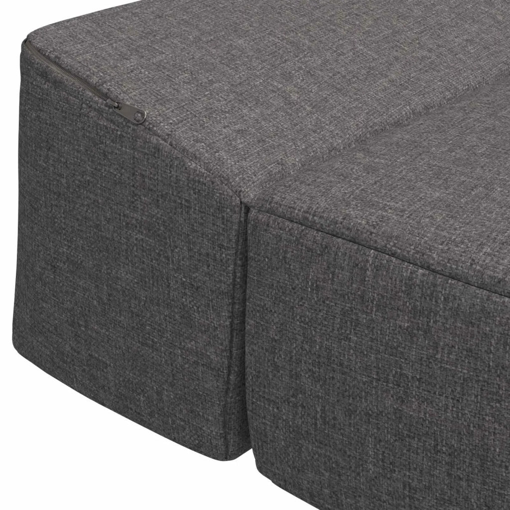 Divano Letto Pieghevole Grigio Chiaro 70 x 60 x 63 cm Tessuto 900000