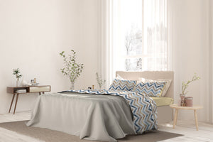 Set Lenzuola Singolo con Stampa Sopra Sotto e Federe Hippy