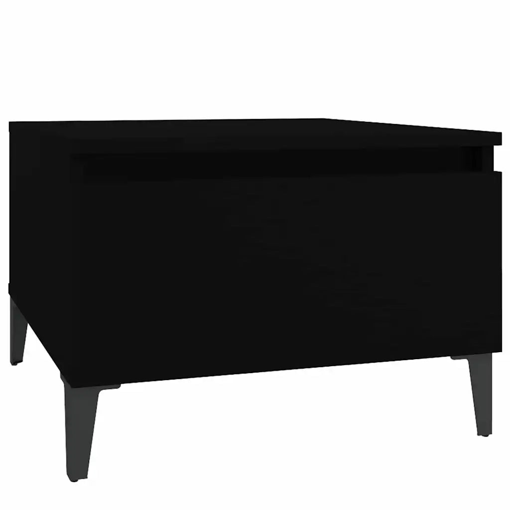 Tavolino-Tavolino da soggiorno-Tavolo Nero 50x46x35 cm in Legno Multistrato 135425
