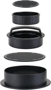 Burgerpers 3 in 1, pastetta per hamburger, pers per hamburger con forma di burger resistente al lavastoviglie per burger/veggieburger/gehaktballetti/pastetta