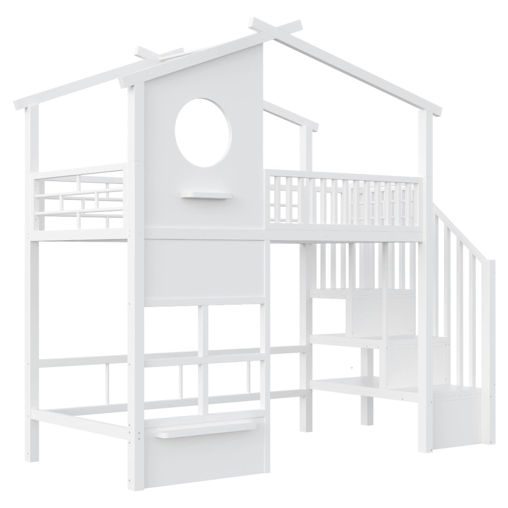 letto a castello metallo bianco 90 x 200 cm
