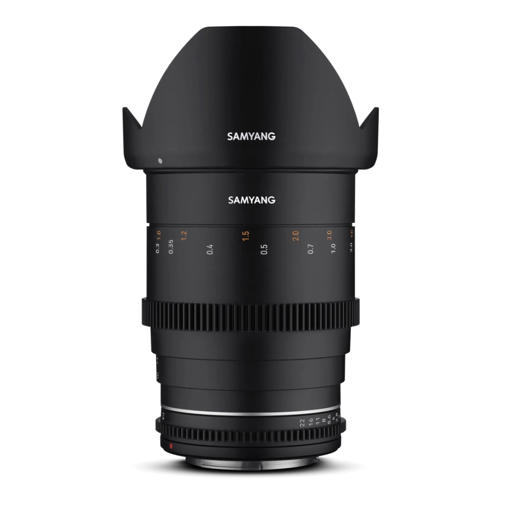 Teleobiettivo Obiettivo per video MF 85mm T1,5 VDSLR MK2 – luminoso T1,5 per Canon RF Mount, Follow Focus, full-frame e APS-C, risoluzione 8K
