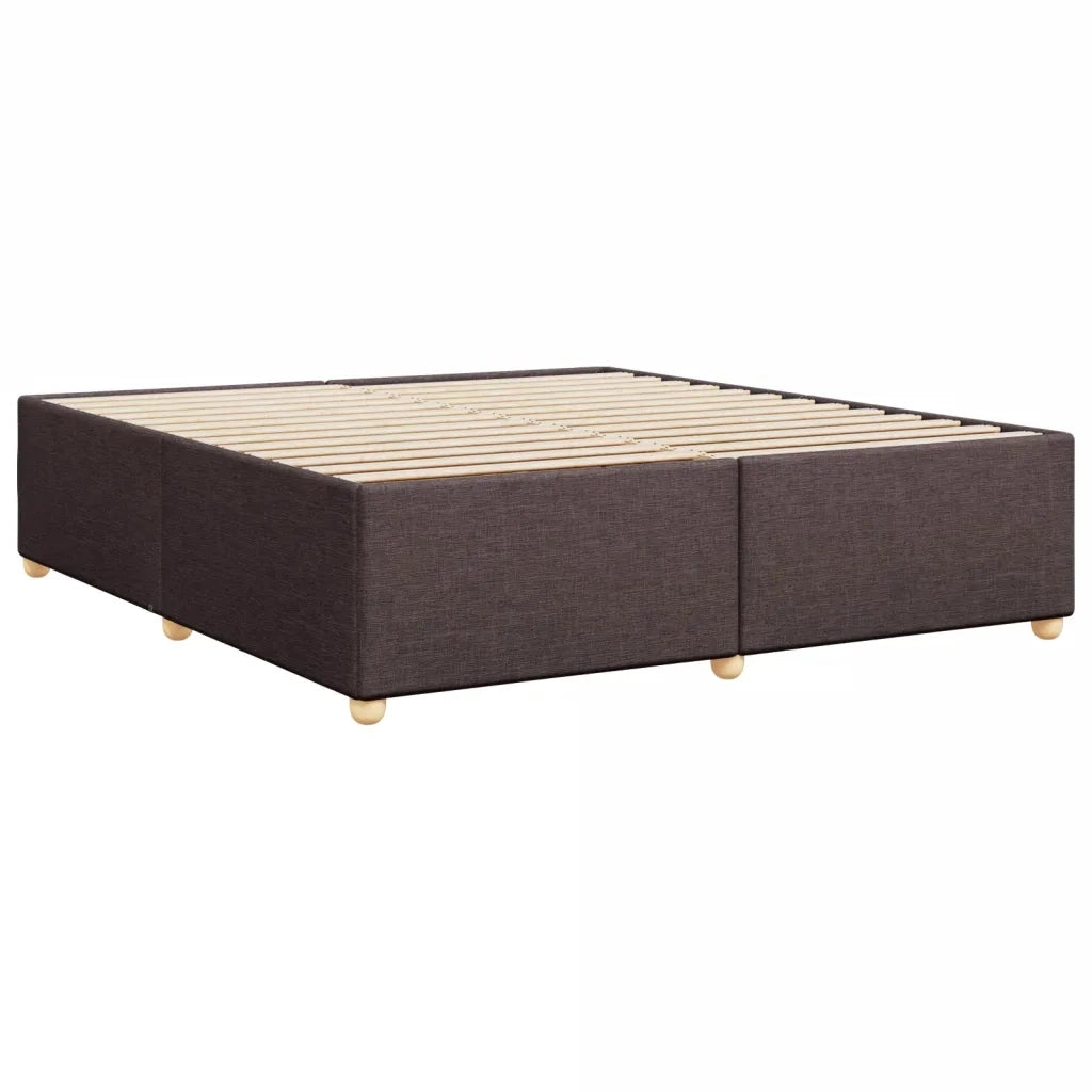 Giroletto senza Materasso Marrone Scuro 180x200 cm Tessuto