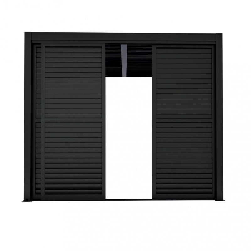 LATERALE SCORREVOLE CON LAMELLE PER LATO DA 3 M PERGOLA BIOCLIMATICA