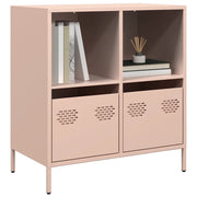 Credenza Rosa 68x39x73,5 cm in Acciaio Laminato a Freddo