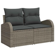 Set Divano da Giardino con cuscino 6 pcs Grigio polyrattan 3354588