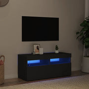 Mobile Porta TV con Luci LED Nero 90x35x40 cm cod mxl 25446