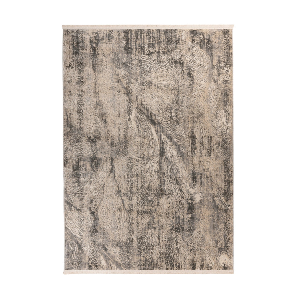 Tappeto grigio Adela in polipropilene effetto vintage