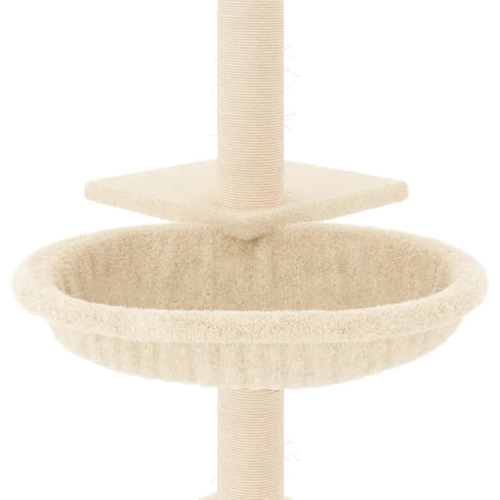 Albero per Gatti con Tiragraffi in Sisal Crema 72 cm 171768