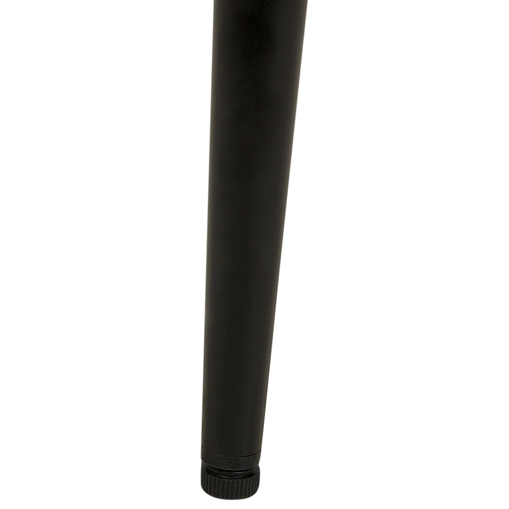 Set di 2 sedie da pranzo in tessuto bouclè bianco braccioli schienale intagliato gambe in metallo moderna industriale