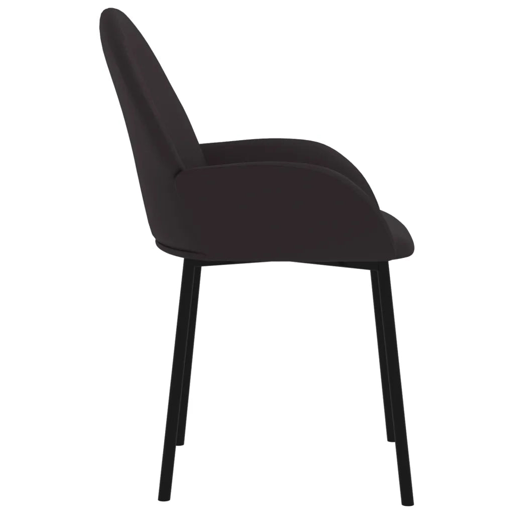 Sedie da Pranzo 2 pz Nere in Similpelle cod mxl 18098