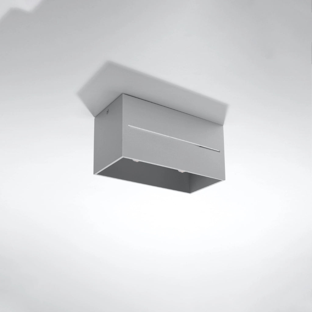 Faretto soffitto Pure Lume Lupino Maxi grigio 2xG9