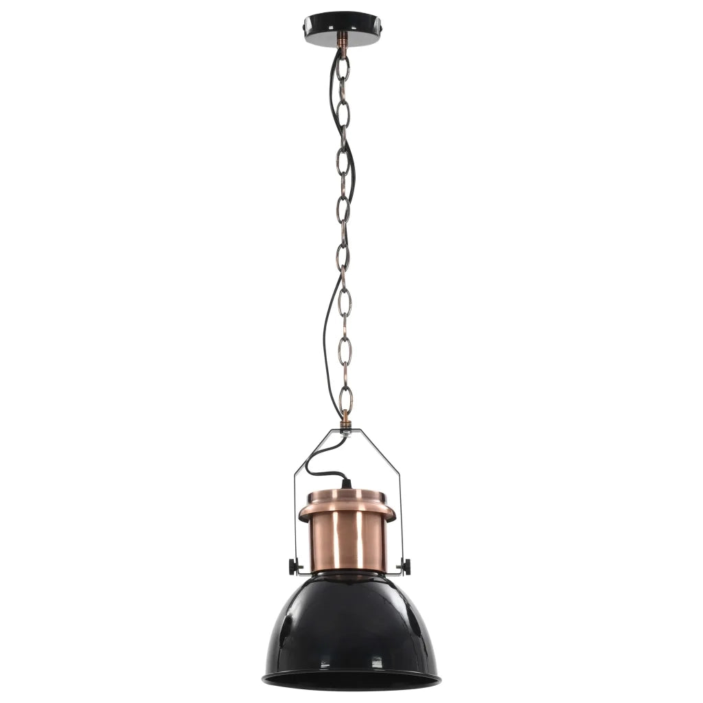 Lampade da Soffitto 2 pz Nero Tondo E27 cod mxl 69764