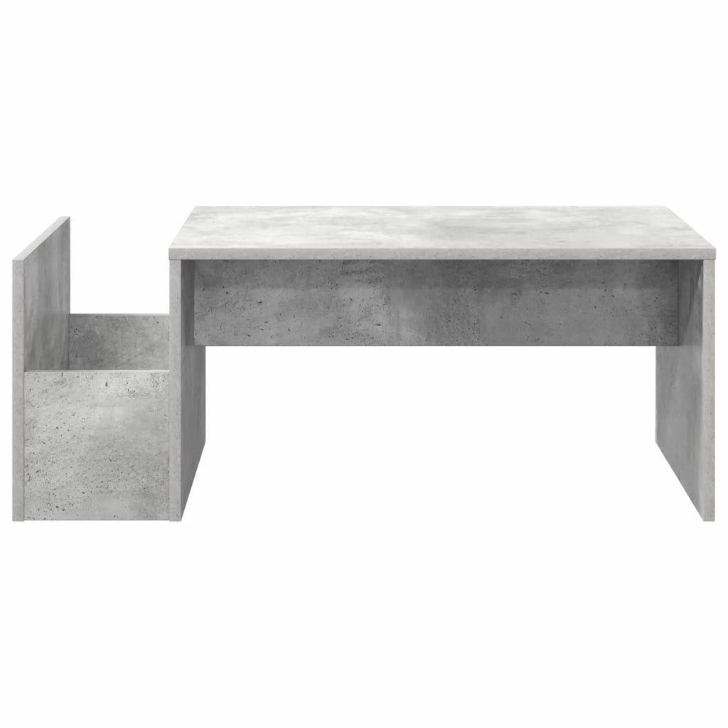 Tavolino da salotto Grigio cemento 90 x 45 x 35 cm 8000175