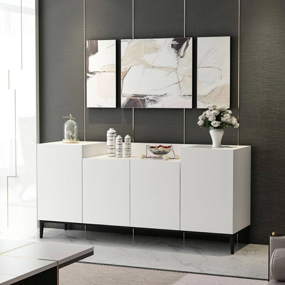 Madia Ellaria 4 ante bianca 160x42x75h