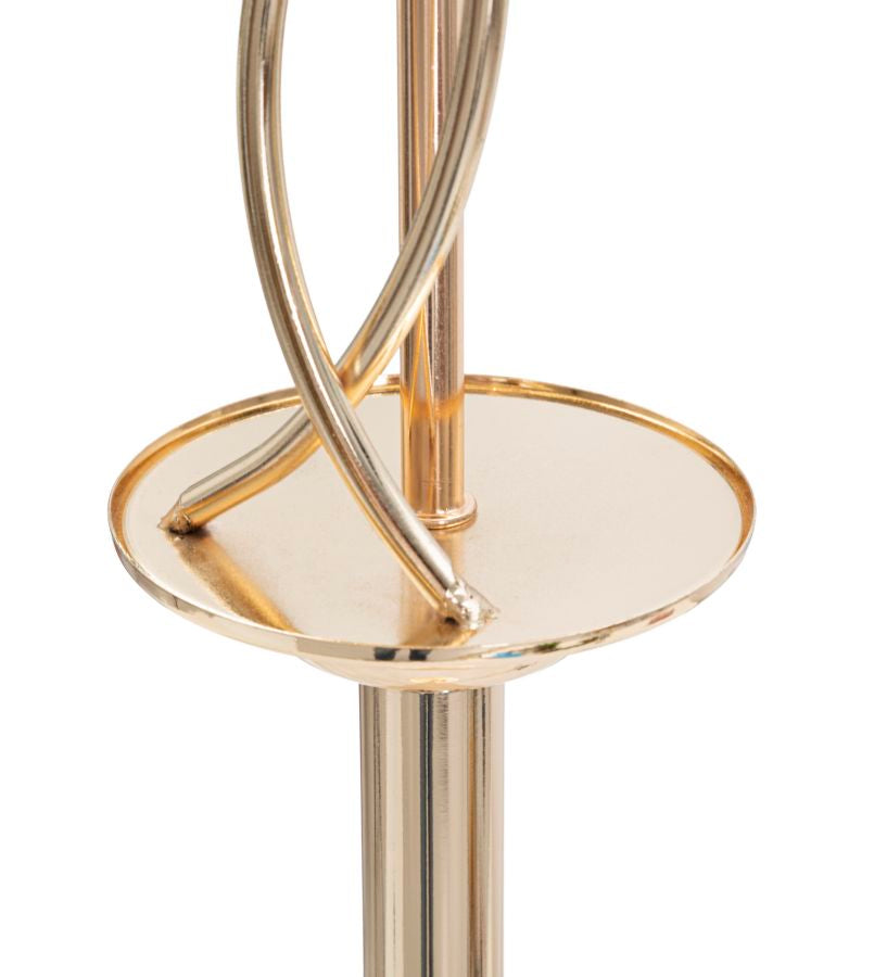 Lampada da Terra Leaves Ø 38x167 cm in Ferro e Poliestere