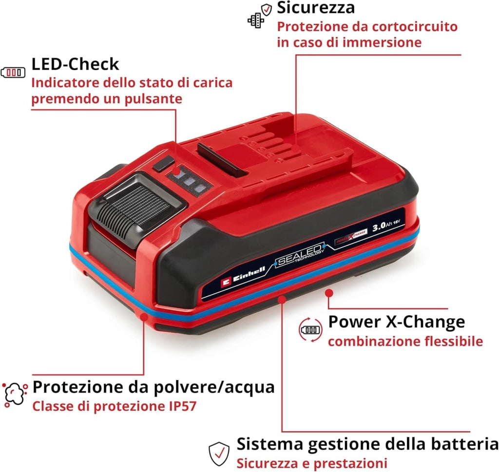 Batteria Litio Xchange Einhell Volt 18 Ah 3,0