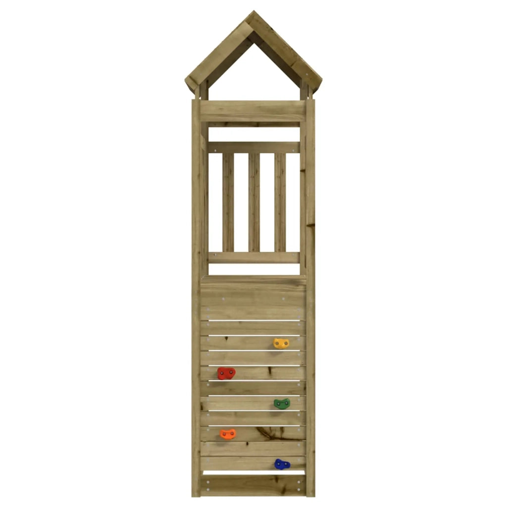 Torre da Gioco Marrone Legno Impregnato Solido