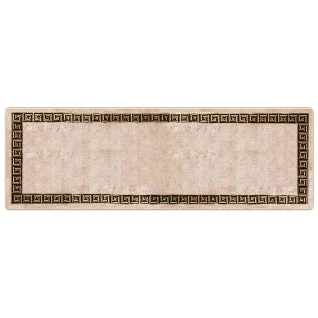 Runner Tappeto MARSA Nero 100 x 300 cm Poliestere e PVC