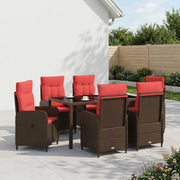 Set da pranzo per esterni 7 pz polyrattan 3422317