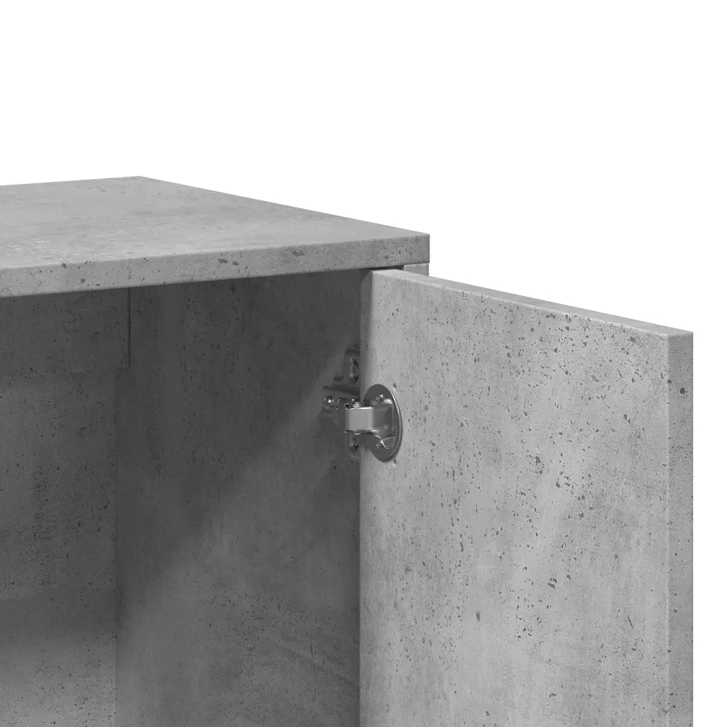 Credenza Grigio Cemento 60x31x70 cm in Legno Multistrato 840460