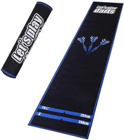 Tappeto da Darts Professionale con Sistema di Linea Oche - Base Antiscivolo - 260x60 cm - Rete di Reti - Ideale per Darts con Asta di Acciaio/Darts con Asta di Gomma